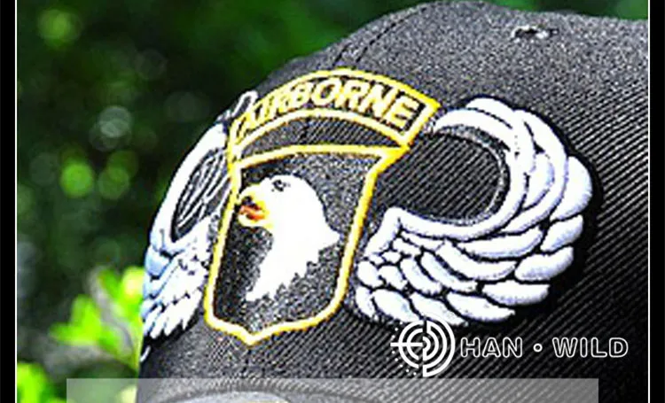 Лучшие HAN WILD 101 Airborne Division шапки бейсбольная Кепка Snapback теннисная Кепка s Уличная Кепка Регулируемая Спортивная Кепка унисекс s