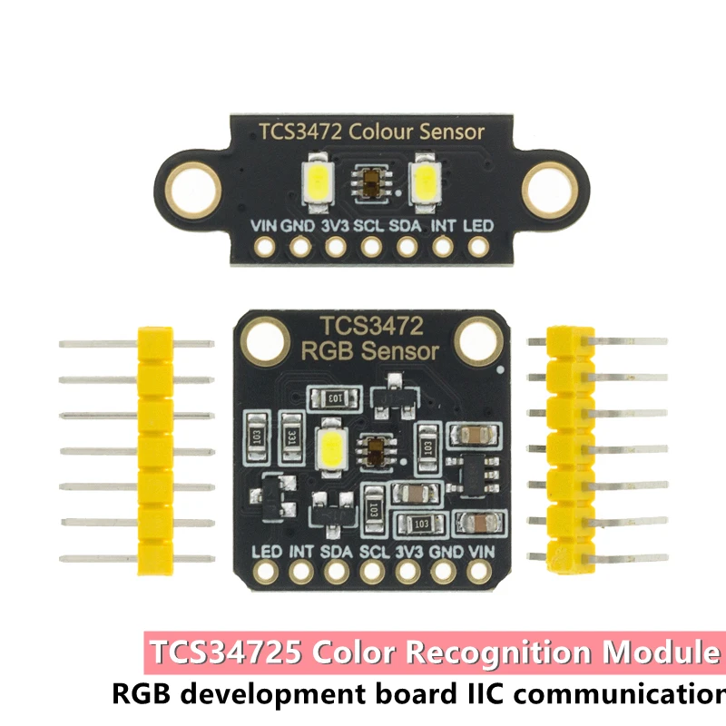 TCS34725 Color Sensor Recognition Module RGB Development Board IIC For Arduino STM32 laboratory | Электронные компоненты и