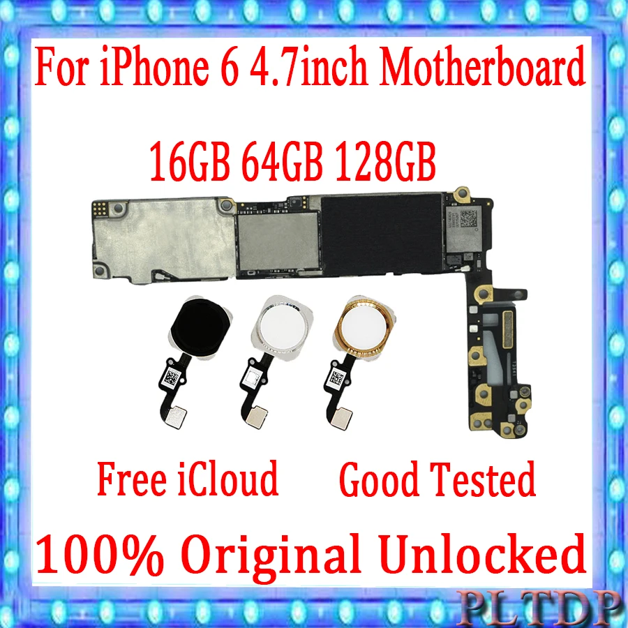 Материнская плата для iPhone 6 4 7 дюйма Заводская разблокированная материнская с/без