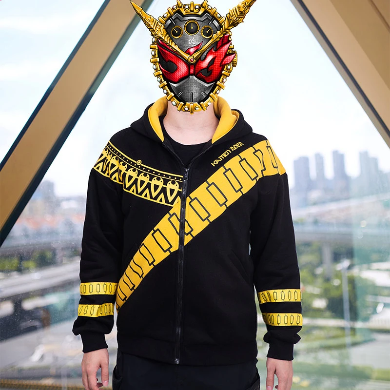 Аниме Kamen Rider Zi-O FOhma Zi-O, косплей, черная Повседневная Толстовка с капюшоном, плюшевая толстовка, студенческий унисекс пуловер с капюшоном, топы, Осень-зима