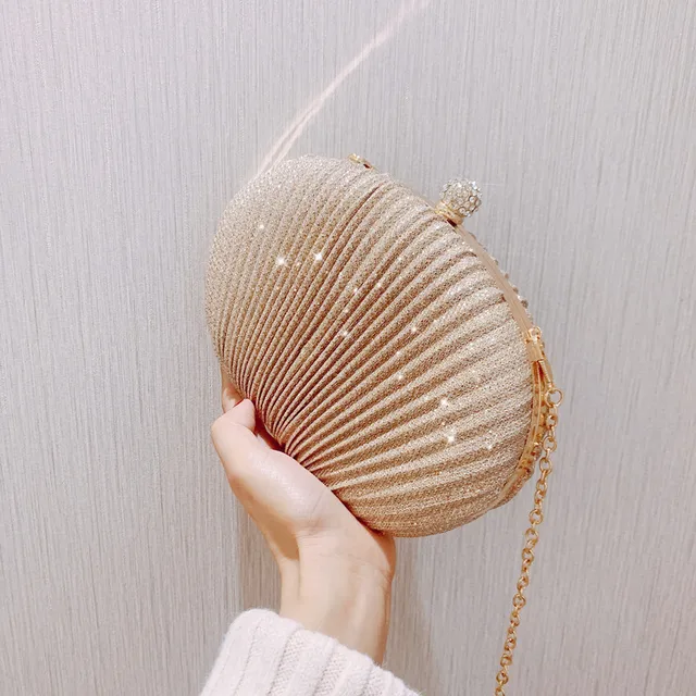 gold shell clutch