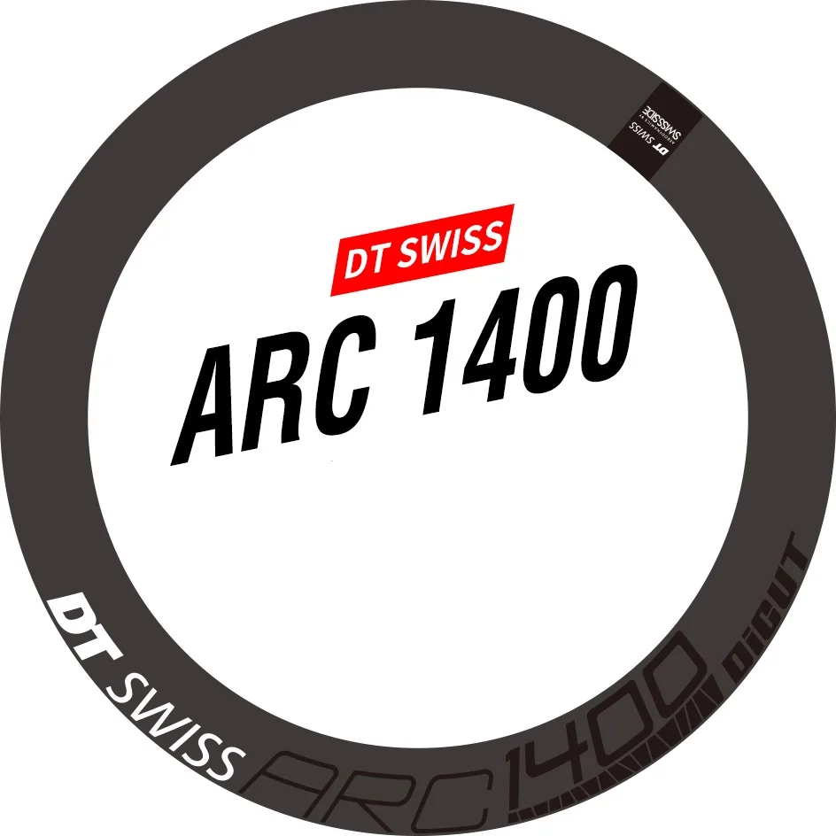 Наклейка на два колеса для дорожного велосипеда DT ARC 1400, углеродная наклейка на велосипед, только дисковый тормоз