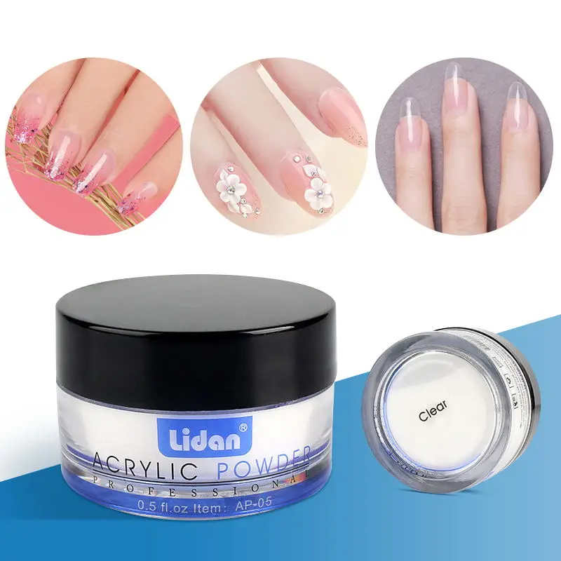 

3 Colors Acrylic Powder Poly Gel for Nail Polish Nail Art Decorations Crystal Manicure Set Kit Professional Nail Accesorios