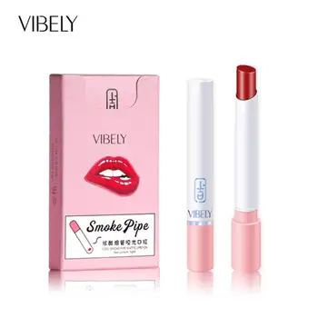 

4pcs/set Smoke Tube Lipstick 4 Colors Liquid Lipstick Lip Tint Matte Long Lasting Non-stick Cup Lip Makeup Maquiagem TSLM2