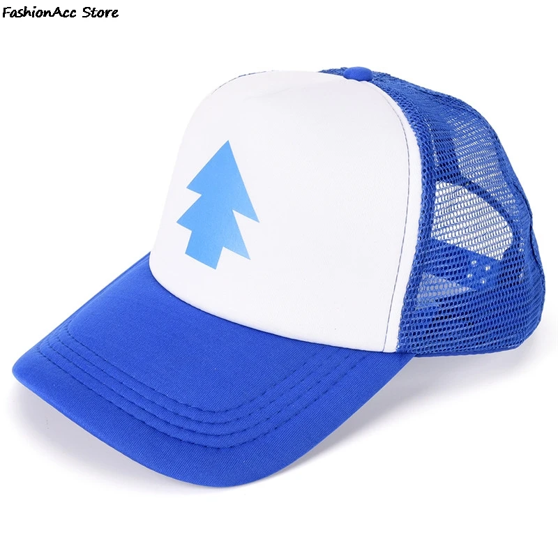 Trucker Baseball Cap Pine Tree Dipper Gravity Fall Mesh Hat Adjustable Women Men baseball caps,baseball cap,trucker hat