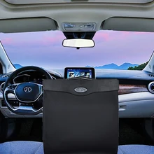 Креативный Автомобильный светодиодный мусорный ящик двойного назначения многофункциональная сумка для хранения на заднем сиденье висячая Органайзер коробка складной Мусор/Мусорная корзина