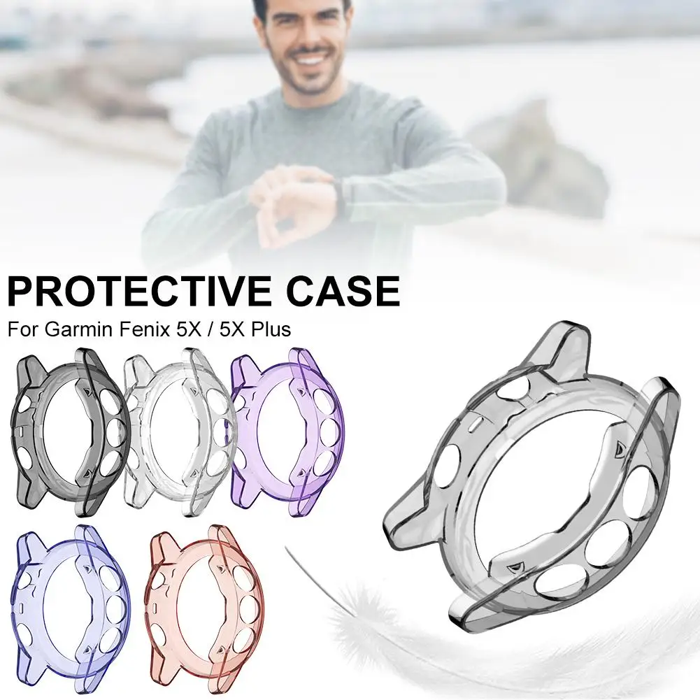 

New High-quality Protective Case Soft Silicone Smart Watch Protector Cover Sleeve For Garmin Fenix 5XPlus 5X Watch Accessories