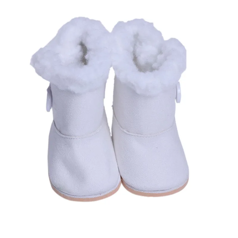 Doll Shoes Plush Winter Snow Boots For 18 Inch American &43 Cm Baby Doll Accessories Our Generation Girl`s Toy Christmas 13