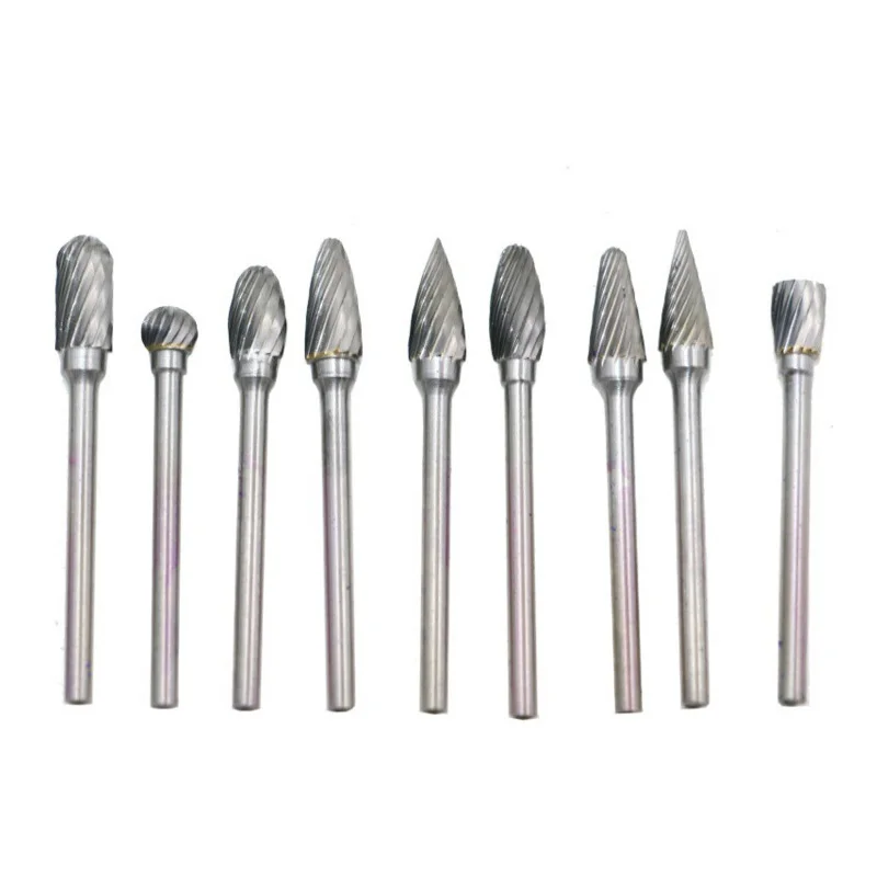 

Hard Alloy Tungsten Steel Rotating Files Woodworking Wood Carving Head Single/Double-Fine Tooth Milling Cutter Head Tool h1