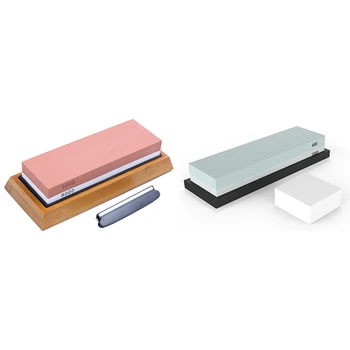 

Premium Whetstone Sharpening Stone 2 Side Grit 400/1000 | Knife with 8000 Grit - Double Sided Whetstone Set