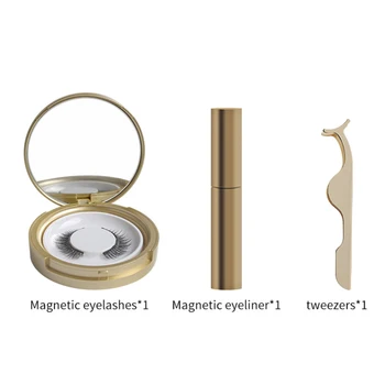 

2019 New Hot Magnetic Liquid Eyeliner & Magnetic False Eyelashes & Tweezer Set Waterproof Long Lasting Eyeliner False Eyelashes