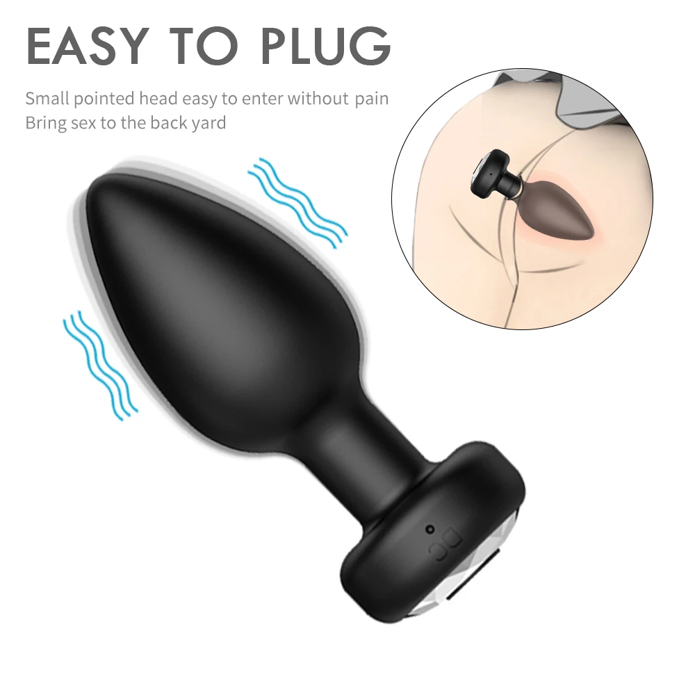 Wireless Remote Anal Vibrator Sex Toy For Men Women Anal Plug Male Prostate Massage Vagina G Spot Dildo Vibrator Anus Butt Plug image