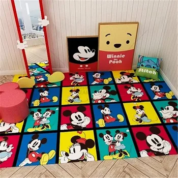 

Disney Rectangle Cartoon Mickey and Minnie Mouse Door Mat Boys Girls Game Mat Bedroom Kitchen Carpet Indoor Bathroom Mat M5077