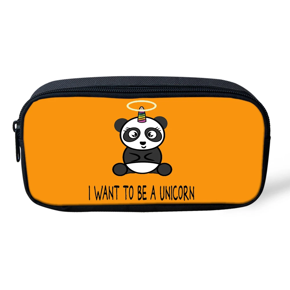CDGX1292K Kids School Bag 3Pcs/set Students Cute Panda Unicorn Backpack For Boys Girls Children Bookbag Rucksack Knapsack Customize Image - Цвет: CDGX1292K