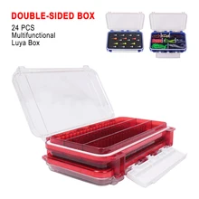 Boîte multifonction pour leurres, boîte à appâts Double face, crochet de pêche étanche, boîte de rangement pour leurres carpes, conteneur d'accessoires de pêche 