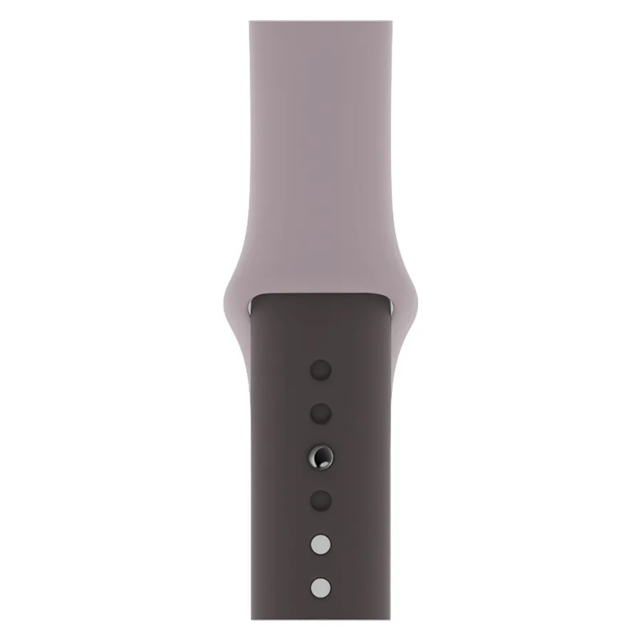Ремешок для наручных часов Apple Watch Series 5/4/3/2/1 Красочный мягкий силиконовый ремешок 38 мм 42 мм для наручных часов iWatch, полос 40 мм 44 двухцветный