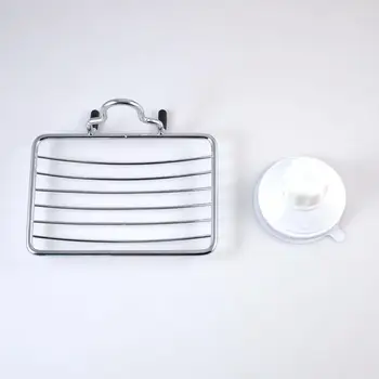

1Pcs Soap Dish Holder Cup Tray Strong Suction Bathroom Shower Accessory Clean Dry Strong Suction
