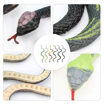 

6pcs Simulation Snake Toy Kids Snake Model Tricky Toy Prank Snake Prop