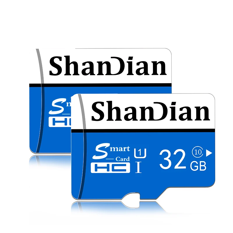 ShanDian Micro SD карта памяти класс 10 32 Гб 64 ГБ 16 8 TF Ручка Microsd накопитель флэш память