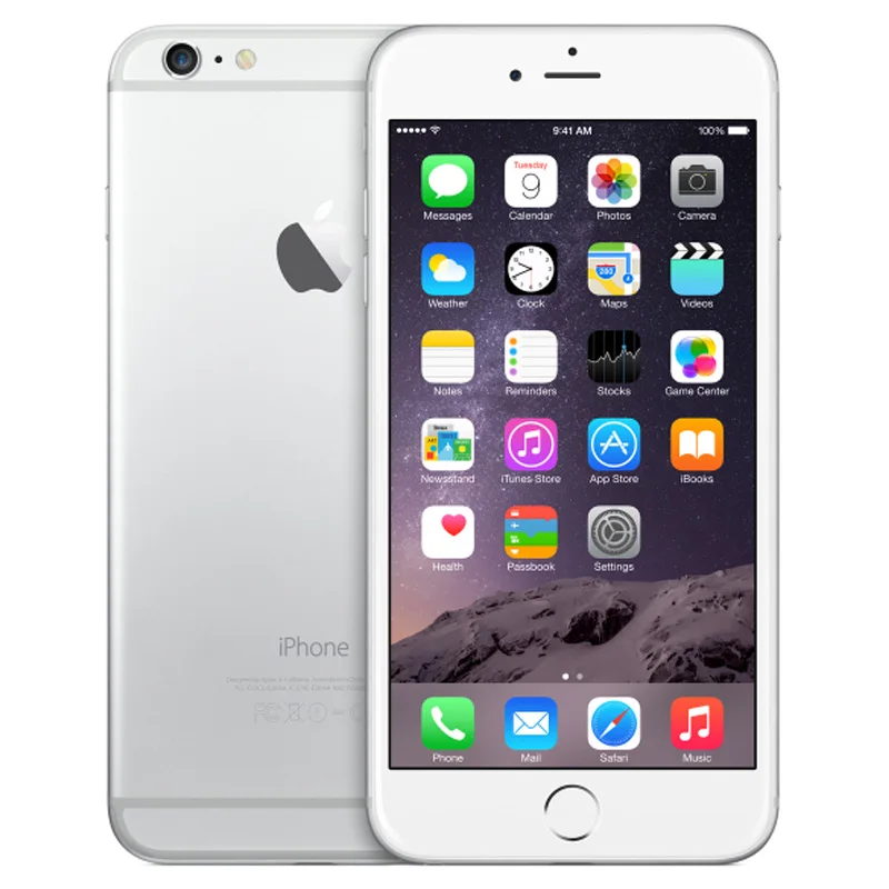 Для Apple iPhone 6 на базе IOS 4 аппарат не привязан к оператору сотовой связи для разблокированного мобильного телефона Dual Core 4,7 'ips 1 ГБ Оперативная память 16 Гб/64/128 ГБ Встроенная память отпечатков пальцев - Цвет: Silver