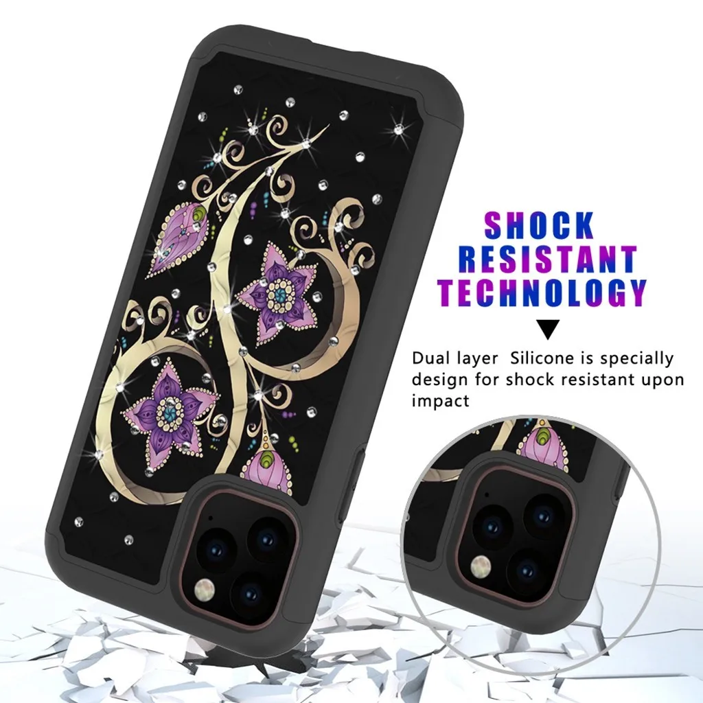 Dream Crystal Style Phone Case For iPhone 11Pro Max Dirt-resistant Slim Fashion Soft Cases Shockproof Dust-proof Phone Case