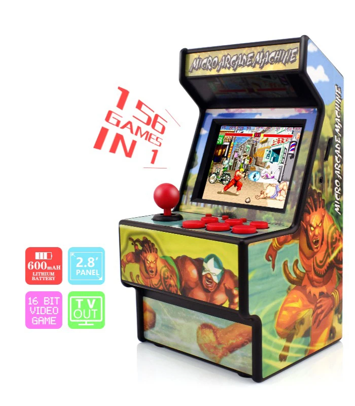 Новая ретро мини аркадная портативная игровая консоль 16 бит игровой плеер встроенный 156 классические игры для детей подарочная игрушка