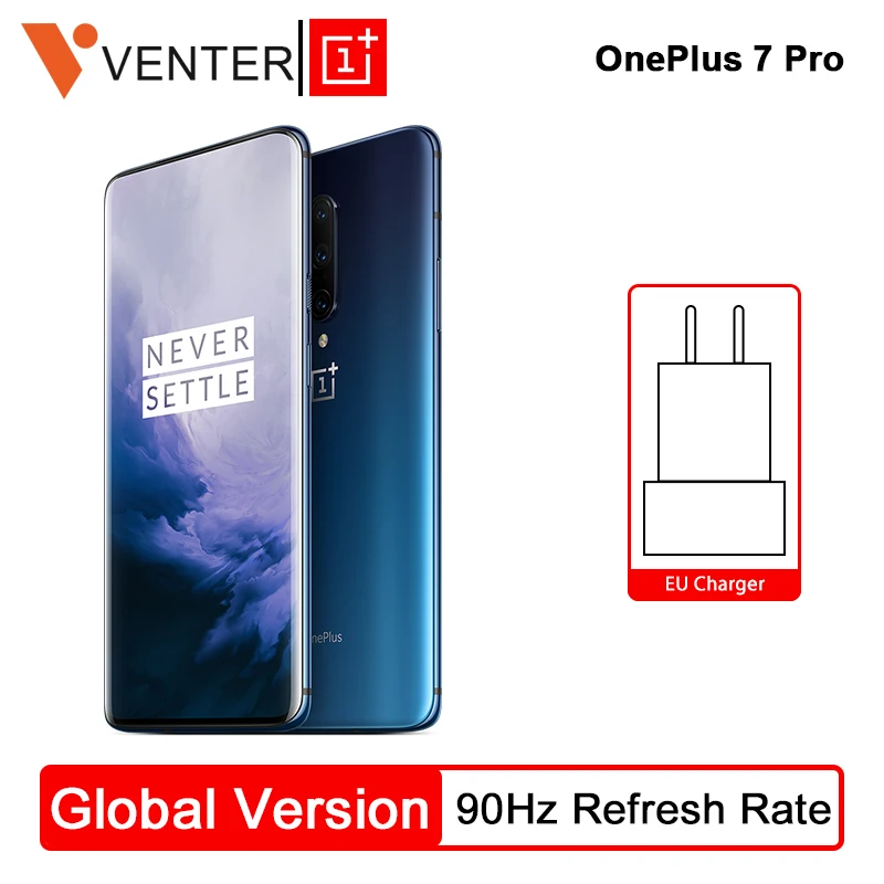 Оригинальная глобальная версия Oneplus 7 Pro мобильный телефон 8 ГБ/12 Гб 256 ГБ Snapdragon 855 6,67 "90 ГГц 2K экран 48MP NFC Android 9,0