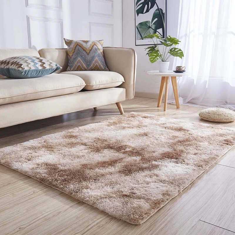 90x160cm Fluffy Anti-Slip Shaggy Dining Room Bedroom Carpet Floor Soft Rug  e 