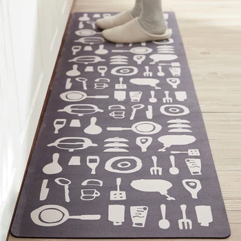 

{suger beans-kitchen} ater absorbing oil absorbing carpet non-slip kitchen carpet floor mamat nordic rug easy to clean yoga mat