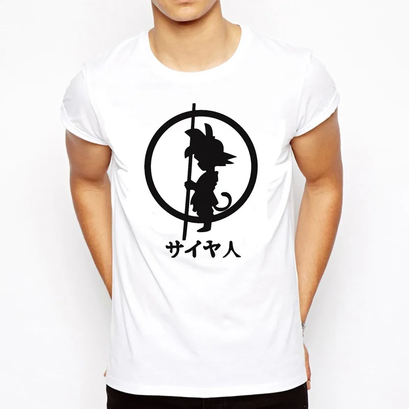 

Son Goku Tee 2017 Men's Hipster Japan Anime Dragon Ball Z T Shirt Super Saiyan Shirt Printing Hot Tops Men Clothing Fashion