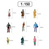 100Pcs 1:100/150/200 Scale Model Miniature Figures N Scale Painted Scenes Modelling People Assorted Poses 3