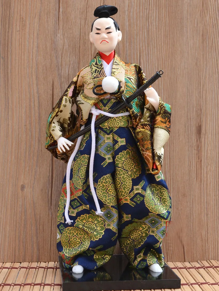 Японская традиционная мужская кукла-воин, японские куклы, кимоно, коллекция кукол, украшение дома, миниатюрные фигурки 30 см ZL214