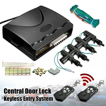 

360 Degree Rotation Universal Car Auto Remote Central Fob Alarm Security Kit 2 4 Door Bracket Locking Keyless Entry System
