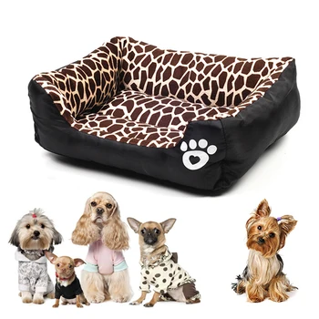 

Large Dog Bed Pet Cat's Bed Warm Cozy Bed For Cats Fleece Nest For Small Dogs Mat Winter Warm House For Cats Dog Accessories