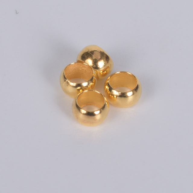 Copper Ball Crimp End Beads Diy Bracelet Necklace Accessories Stopper Spacers Beads For Jewelry Making