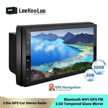 

LeeKooLuu 2din Android Double Din 7'' Car Radio Usb Bluetooth radio coche WIFI GPS MP5 FM Radio Receiver Autoradio Stereo Radio