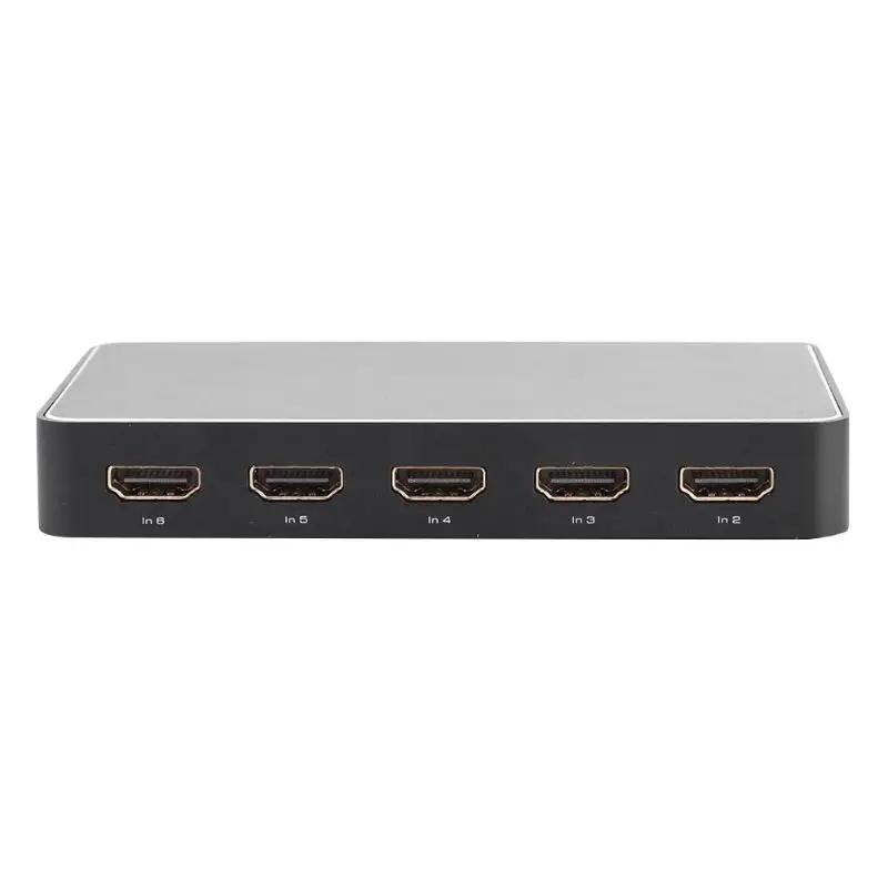 Прочный HDMI переключатель концентратор износостойкий HDMI переключатель разветвитель 6X1 SPDIF 3,5 мм аудио экстрактор конвертер с дистанционным управлением