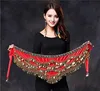 Women Belly Dance Costume Hip Scarf Accessories Belt Skirt  Bellydance Coins Silk Scarf Waist Chain Wrap Crystal Adult Dancewear ► Photo 3/6