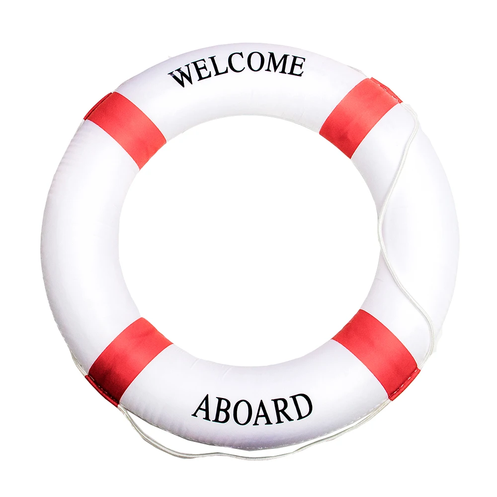 Solid Foam Lifebuoy Double Thickening Rescue Swimming Lifesaving Ring Floating Lifesaving Swimming Lifebuoy Watersport Accessary