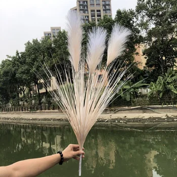

artificial reed Grass green plant potted Wedding flowers home floor decoration Fake flower dog tail flower
