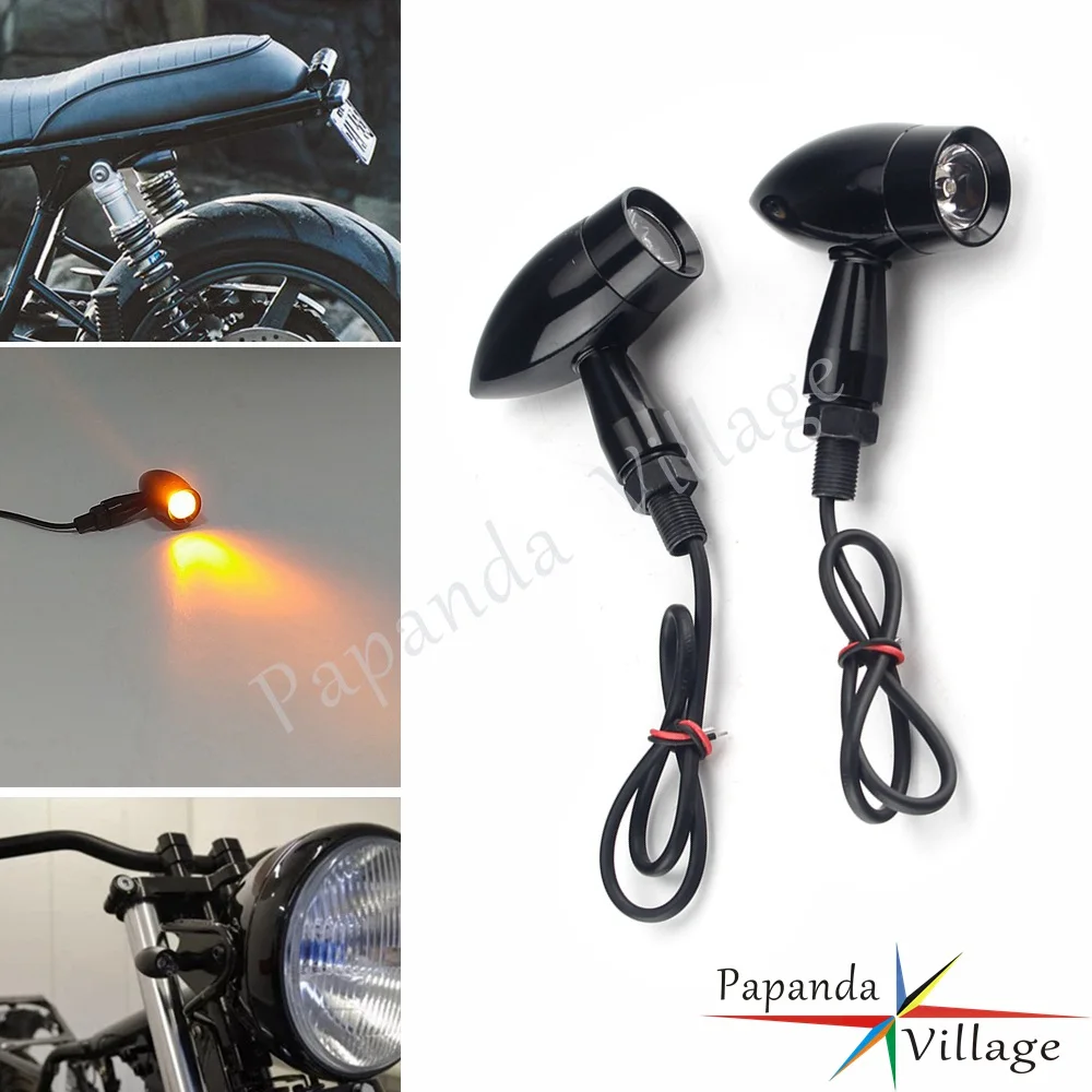 Для Harley Cruiser Chopper мотоциклетная металлическая пуля сигналы поворота световой