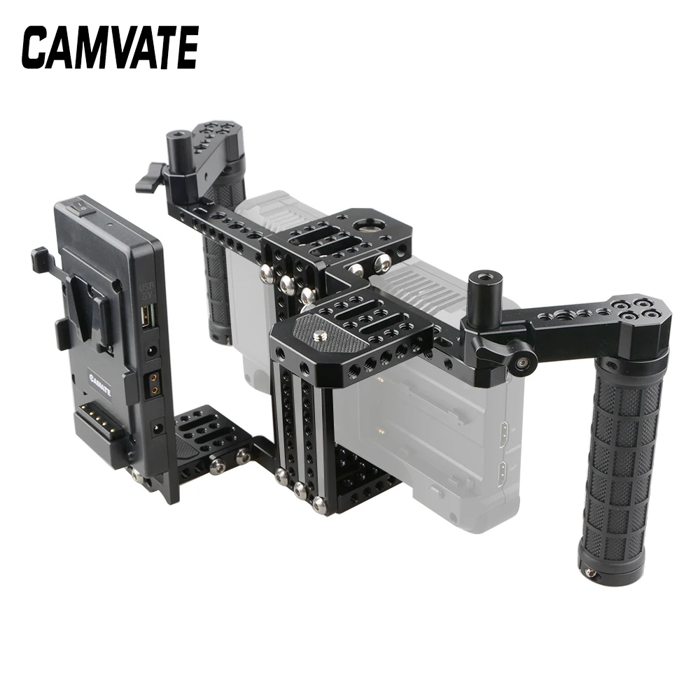 CAMVATE 7 &quotрежиссерская клетка для монитора с V блокировкой разветвитель питания и