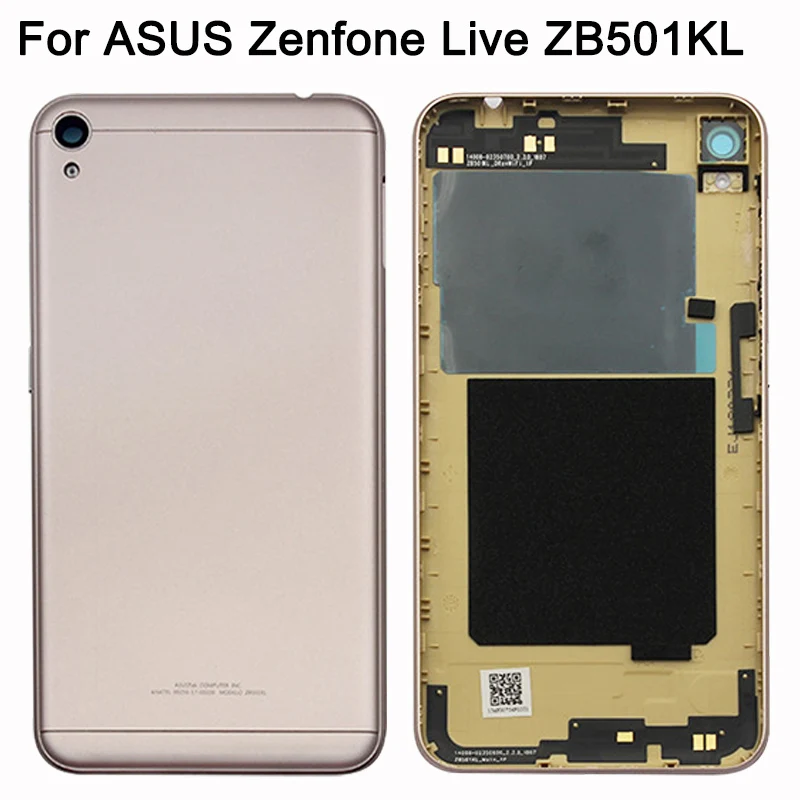 ZB501KL крышка батареи для ASUS Zenfone Live ZB501KL задняя крышка заднего стекла Корпус батареи Чехол