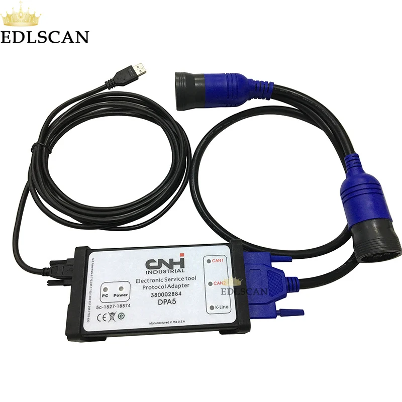 EDLSCAN CNH EST диагностический комплект и EDL V2 для New голландский чехол John Deer сельскохозяйственное строительное оборудование для диагностики - Цвет: CNH EST