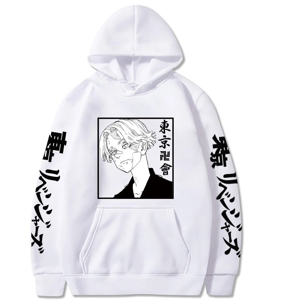 Tokyo Revengers Hoodies Anime Cosplay Casual Loose Character Print Oversized Men Women Sweater Long Sleeve Fashion Top 2021 New
