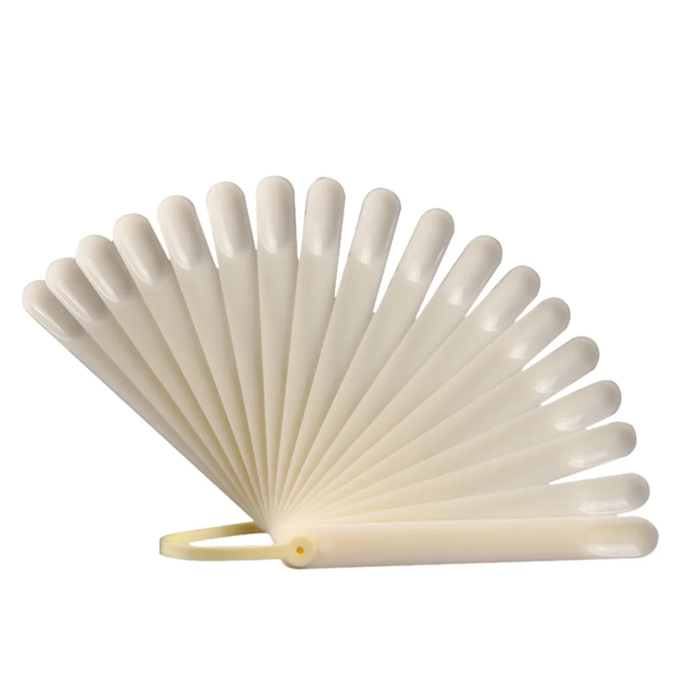 Nail Art False Tips Sticks 20Pcs Nail Polish Nail Decoration Display Polish Practice Board Tip Sticks Nail Art Tools#YL5 - Цвет: Beige