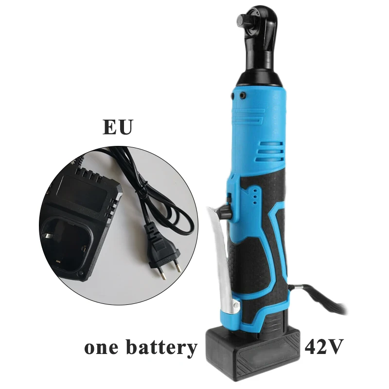 

Wireless Electric Ratchet Right Angle Wrench Rechargeable Battery Car Repair Mechanical Maintenance Handheld Power Tools