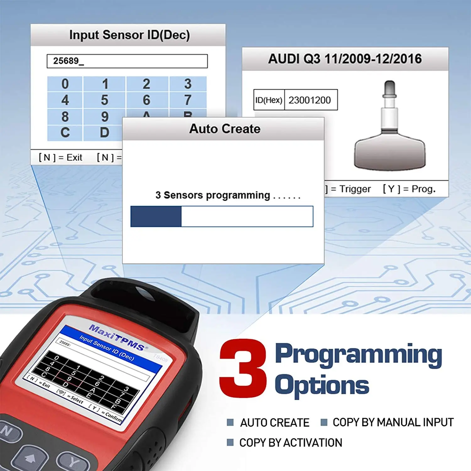 Autel TS408 TPMS Relearn инструмент монитор давления в шинах датчик Программирование mx