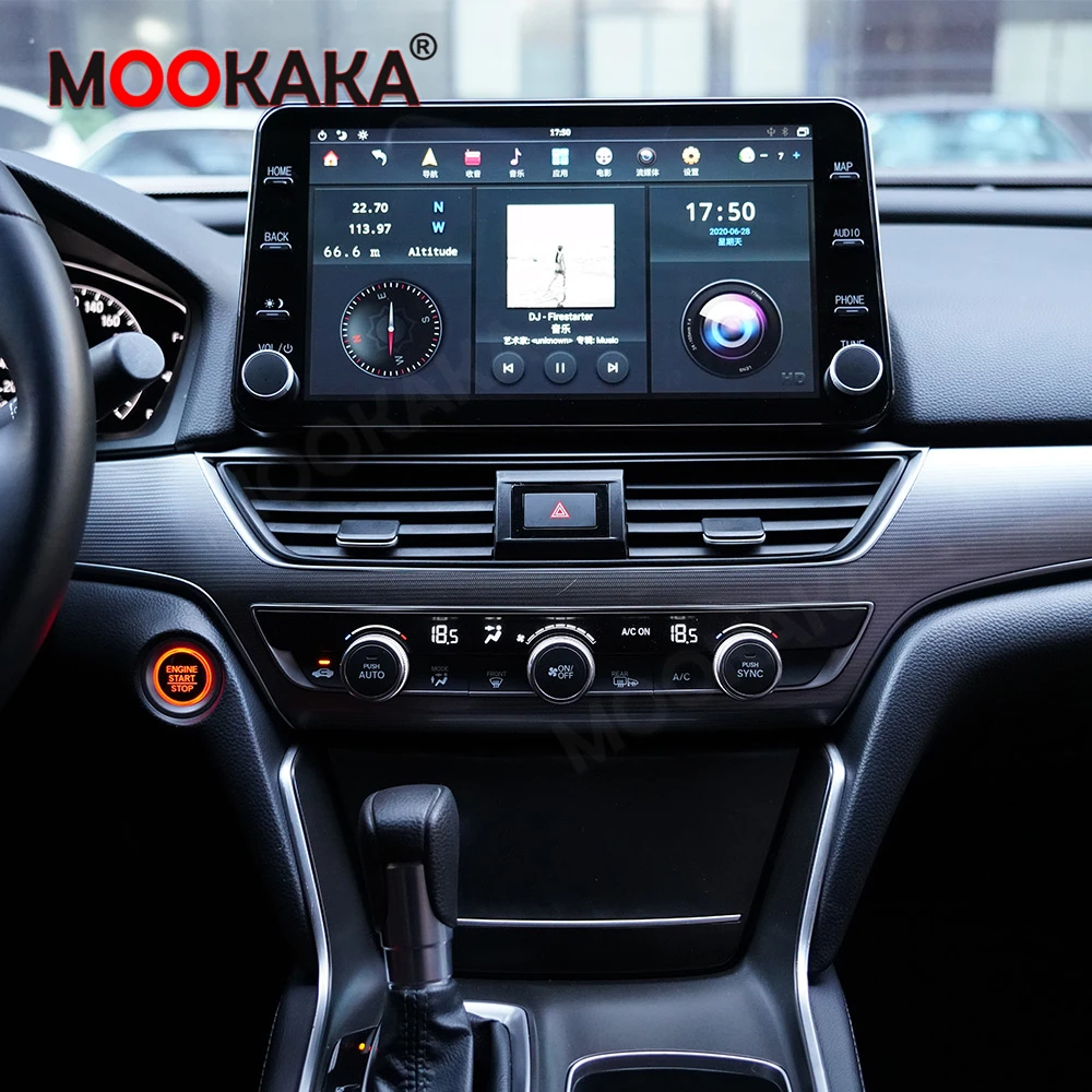 

For Honda Accord 10 2018 2019 2020 11.8" Android 9.0 64GB Car Radio GPS Navigation Audio Car Multimedia Player Stereo Head Unit