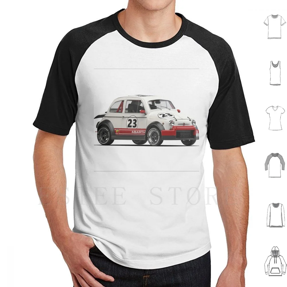 Vintage Fiat 500 Abarth T Shirt Uomo Cotone 6Xl Vintage Fiat 500 Abarth Fiat 500
